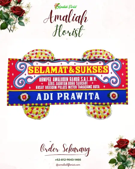 Papan Bunga Ucapan Selamat Gunamekar